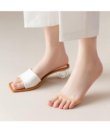 Soleful Solutions High Heel Foot Pads - Metatarsal Cushions & Forefoot Pads for Women | Non-Slip Invisible Toe Socks - 4pc Set - Buy Online on GoSupps.com