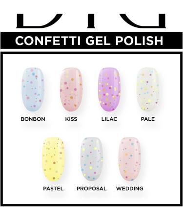 Didier Lab - Premium Gel Nail Polish Confetti - Wedding - Gel Nail Varnish - Nail Art - Long-Lasting High Gloss Wear - Easy to Apply - Gel Nails - Rich Pigment - UV/LED - Chip Resistant - Buy Online on GoSupps.com