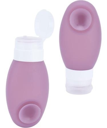 Convenient and Eco-Friendly Travel Container - Compact Silicone Bottle for Shower Gel Conditioner and More (Purple) - Buy Online on GoSupps.com
