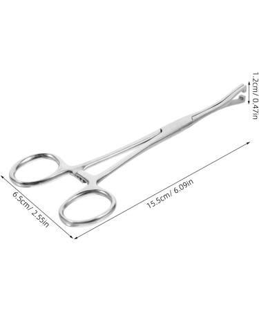 CORHAD Reptile Feeding Clip Reptile Tongs Feeding Reptile Tools Stainless Steel Silver - Buy Online on GoSupps.com