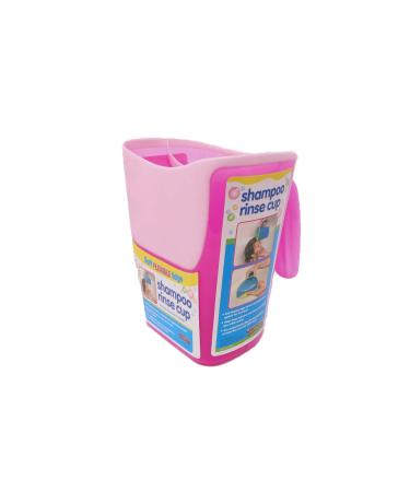 Shampoo Rinse Cup for Kids | Baby Bath Pail | Tear Free Baby Rinser Pail - Three Color Choices Pink