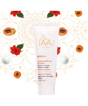 TAAJ| Radiant Complexion Scrub - KERALA| Regenerating Smoothing & Radiance Revealing Scrub| Gently Exfoliates & Purifies the Skin| Eliminates Dead Cells & Impurities| Radiant Complexion| Vegan| 75 ml - Buy Online on GoSupps.com