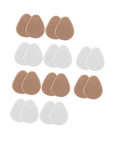 NOLITOY 10 Pairs Forefoot Pad Foot Pads High Heel Pad Metatarsal Pads Block Heels for Women Dressy Sesamoiditis Pads Shoe Pads for High Heels Forefoot Cushion Use Pad Miss Felt Non-Slip