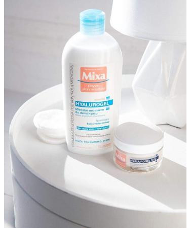 Mixa Hyalurogel Moisturizing Cream Facial Mask - Night Treatment with Hyaluronic Acid for Sensitive Dehydrated Skin | 24-Hour Hydration | 50 ml - Buy Online on GoSupps.com