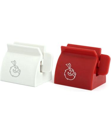 Toothpaste Squeezer Device Multifunctional Dispenser Holder Cleanser Clip Manual Lazy Tube Tool Press Bathroom Toothpaste Squeezer Clip Red - Buy Online on GoSupps.com