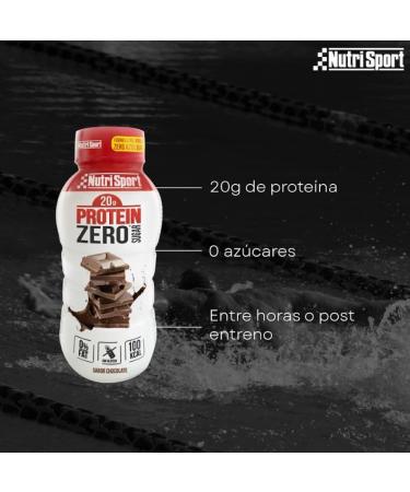 NUTRISPORT Protein Zero Sports Supplements Proteins for Muscle Mass Milk Protein Shakes Smoothies to Lose Weight Pineapple Coconut Smoothie with Gym Proteins 12x330ml - Buy Online on GoSupps.com