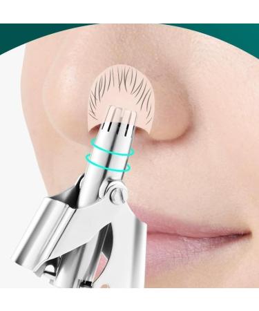 ASEANAO Premium Manual Nose Hair Trimmer - Waterproof Painless Stainless Steel Nose Clippers for Men & Women 6 Teeth V Blade Battery-Free with Travel Box & Clean Brush - Buy Online on GoSupps.com