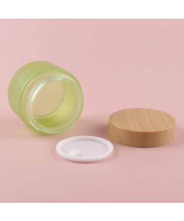 empty jars with lids cosmetic jar B0CL9L6R3C4 PC 50ml Empty Green Glass Cosmetic Jars with Screw Lid 50g Small Containers Storage Pot for Cosmetic Travel + 4X Spatula (Color : Groen Size : 20ml) (C - Buy Online on GoSupps.com