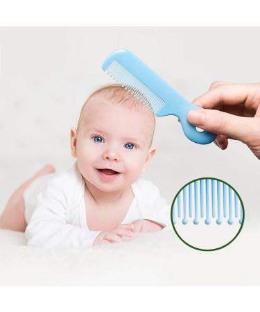 Meokro Baby Hair Brush Comb - Gentle ABS Nylon Massage Tool for Baby Pink - Buy Online on GoSupps.com