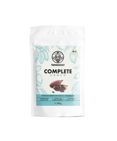 Drinking food organic complete choco |Organic drinking meal with 26 natural vitamins and minerals I ideal for breakfast and on the way i 5 meals i 500 g bags