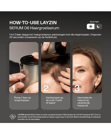  Layzin Serum 06 Hair Loss and Thinning | Promotes Hair Growth for Men and Women | Beard Growth for Men | Anti-Hair Loss Including - Buy Online on GoSupps.com