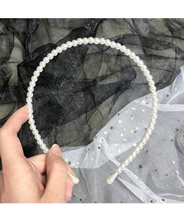 Aeyistry 3 PCS Pearl Hair Bands for Women - Stylish Imitation Pearl Headband for Wedding, Party, Bridal Hair Hoop - Buy Online on GoSupps.com