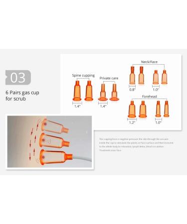 UNOISETION Body Shaping Massager - Vacuum Cupping Machine with 24 Cups | Orange - Buy Online on GoSupps.com