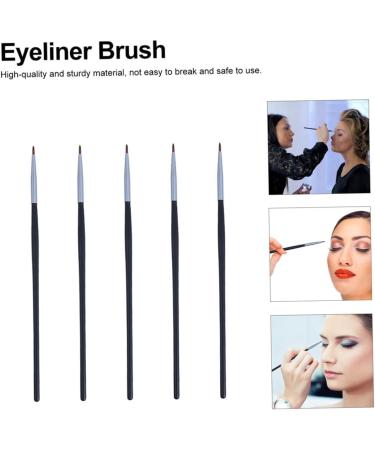 WOONEKY 5pcs Fine Eyeliner Brush Make up for Face Lipstick Brush Gel Liner Eyeliner Black Fiber - Buy Online on GoSupps.com