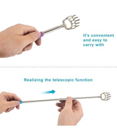 Ieron Back Scratchers for Men - Portable Bear Claw Metal Massager Set (4 Pieces) - Perfect for Itch Relief & Relaxation - Buy Online on GoSupps.com