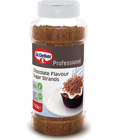 Dr Oetker Professional Coloured Sugar Strands and Chocolate Flavour Sugar Strands 2x700g.Sprinkles Hundreds & Thousands for Baking & Decorating Cakes Ice Cream & Confectionery - Buy Online on GoSupps.com