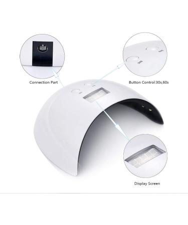 HNM Gel Nail Starter Kit | 6 Colors Gel Nail Polish Set with 24W LED Curing Lamp | Base & Top Coat | UV LED Soak Off Remover Wrap | Manicure Tools Gift Set - Buy Online on GoSupps.com