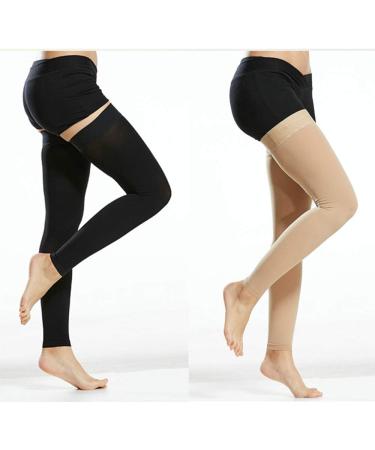 Buy Aciyd Compression Stockings - Medical Thigh Leg Cuff 20 30 mmHg for Varicose Veins | Elastic Anti-Thrombosis Sports Stockings (Black S) - International Shipping - Buy Online on GoSupps.com