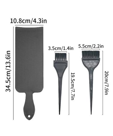 3Pcs Hair Dye Tools Comb Board and Brush Set - Professional Home & Salon Hair Coloring Kit - Buy Online on GoSupps.com