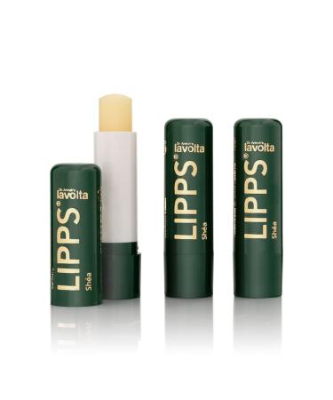 Buy Lavolta Shea Butter Lip Balm Set - 2x4.5g Castor Oil Repair & Intensive Care - Mineral Oil & Perfume-Free Colorless 2-Pack for Long-Lasting Protection - Buy Online on GoSupps.com