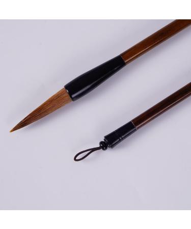 Hbasyp Chinese Traditional Calligraphy Brush Set - Wolf Hair/Sumi Drawing/Painting Set - Small Brown Box - Buy Online on GoSupps.com