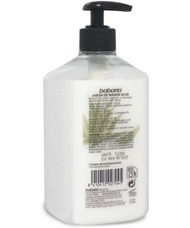 Babaria Liquid Hand Soap Aloe Vera 500ml - Buy Online on GoSupps.com