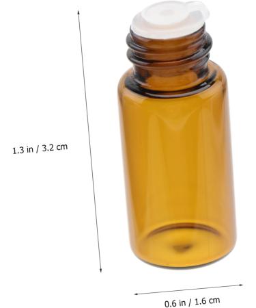 Ipetboom 18 PC Essential Oil Container Glass Containers Amber Glass Bottle Travel Cosmetic Containers Makeup Perfume Bottle Travel Liquid Container Small Glass Bottle Travel Containers Mini - Buy Online on GoSupps.com