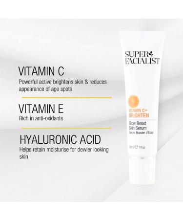 Super Facialist Vitamin C Glow Boost Serum - 30ml | Radiant & Youthful Skin | Vegan-Friendly - Buy Online on GoSupps.com