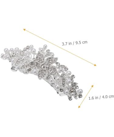 BELLIFFY Rhinestone Hair Clip Flower Hair Clip Hair Barrettes for Women Thick Hair Girl Headdress Hair Accessory Hairpin for Women Womens Barrettes for Hair Hair Clips Dipper Iron - Buy Online on GoSupps.com