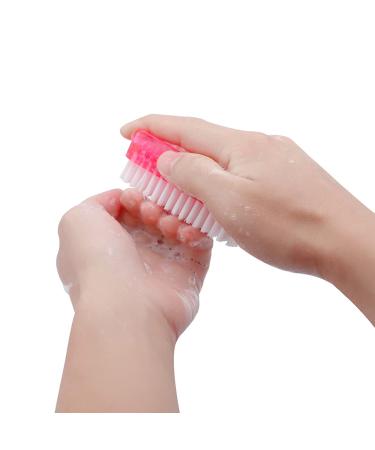 2 Sided Nail Brush Set for Men, Women & Kids - Soft & Stiff Bristles Hand Scrubbing Brushes - 4 Pcs - Buy Online on GoSupps.com