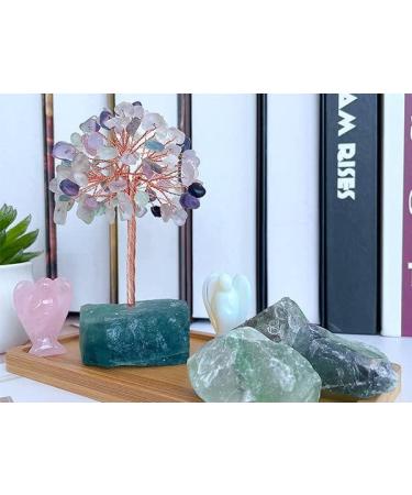 Xiannvxi Feng Shui Tree of Life Crystal Decoration - Fluorite Bonsai with Natural Gemstones for Spiritual Home Decor | International Shipping - Buy Online on GoSupps.com