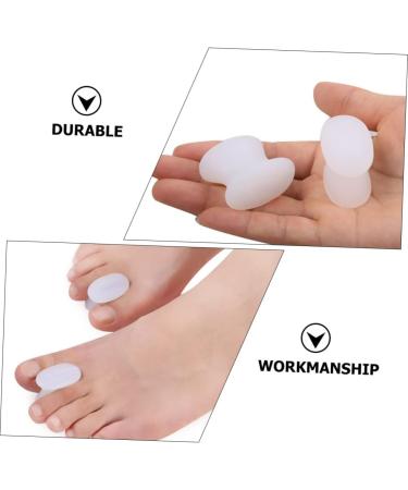 8pcs Toe Separator & Nail Protector Set | Big Toe Night Splint & Yoga Separator | Bunion Guard & Orthotic Foot Support | White Sebs Gel Material - Buy Online on GoSupps.com