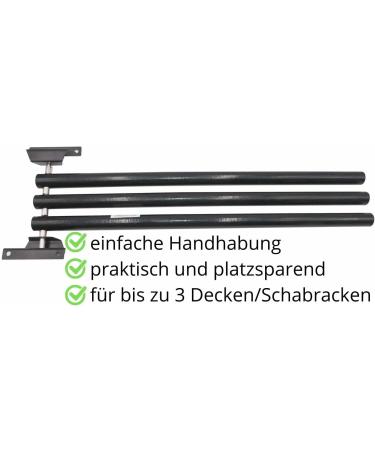 Amesbichler Reitsport AMKA Blanket Holder - 3 Arms Pivoting Black Design | International Shipping Available - Buy Online on GoSupps.com