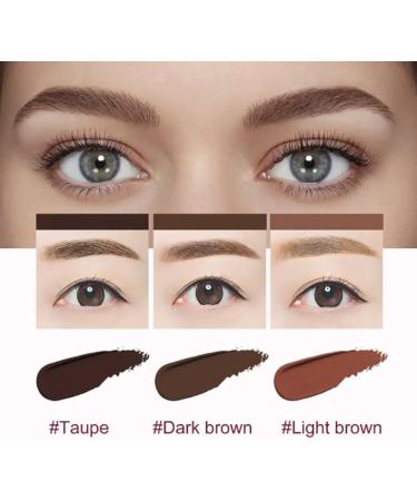 Eyebrow Care Kit 4d Laminated Waterproof Multi Function Eyebrow Brush for Women Hair Stroke Ultra-Brow Brush with Eyebrow Cream Sweat-proof Long-Lasting Not Easy to Remove Makeup(Light Brown+Dark B Light Brown+dark Brown - Buy Online on GoSupps.com