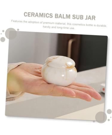 FOMIYES 9 Pcs Ceramic Airtight Jars for Women - Lip Balm and Cosmetic Containers - Assorted Colors - Travel Size Empty Pots - 4.5x4.5cm - Buy Online on GoSupps.com