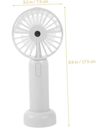 Yardenfun Fan Air Humidifier Face Mist Sprayer Heart Pillow Fluffy Handheld Portable Travel Humidifier Mini 17.50X7.50X4.00CM White - Buy Online on GoSupps.com