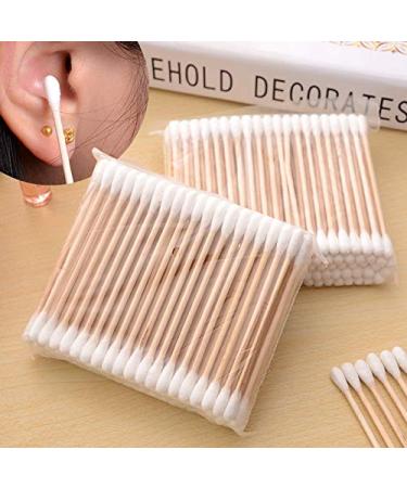 100 Sanitary Napkins & Wooden Double Head Makeup Remover Cotton Swabs - Eco-Friendly Soft & Great for Travel | International Shipping - Buy Online on GoSupps.com