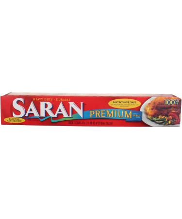 Saran Premium Plastic Wrap 100 Sq Ft - Pack of 4 | Easy Food Storage Solution - Buy Online on GoSupps.com