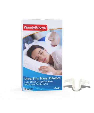 WoodyKnows Ultra-Thin Nasal Dilators (Combo S+M+L 3 Pack) - Buy Online on GoSupps.com