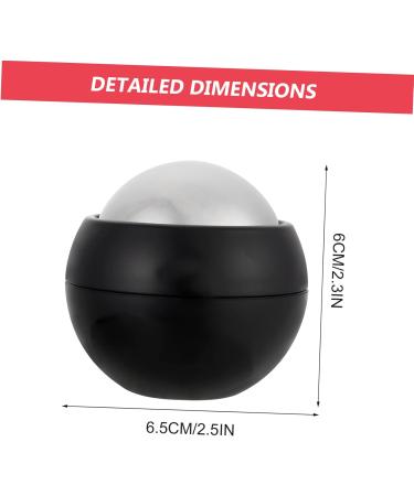 Homsfou Hand Massage Ball - Plantar Fasciitis & Muscle Roller Foot Massager | Cold Rolling Device 6.5x6cm Black - Buy Online on GoSupps.com