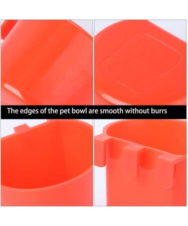 AMZSYLV 10 Pack Bird Cage Feeding Cups - Hanging Parrot Food Dishes & Waterers for Pigeon, Quail, Parakeets - Red - Buy Online on GoSupps.com