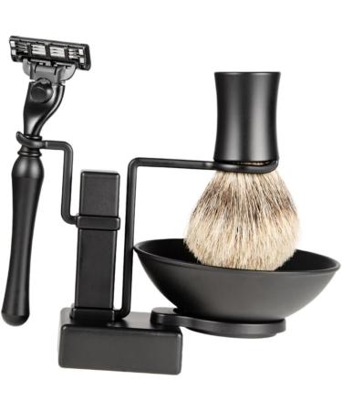 Frcolor Men's Shaving Set - 2-St Shaving Brush Stand Soap Holder & Razor Bowl for Perfect Beard Grooming - Buy Online on GoSupps.com