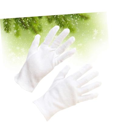 VILLFUL 12 Pairs Protective Jewelry White Hand Lab Cosmetic Industrial Glove Kitchen Work Moisturizing Cotton XL:24X11cm White - Buy Online on GoSupps.com