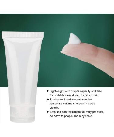 Bulk Empty Lotion Tubes 20ml - 50 pcs | Travel-Friendly Refillable Plastic Bottles for Body Lotion & Shampoo | Sample Packaging - Buy Online on GoSupps.com