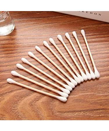 Greatangle-UK 100pcs Cotton Swabs - Wooden Handle Double Head Makeup Sticks | High-Quality Cotton Swab for Beauty & Personal Care - Buy Online on GoSupps.com