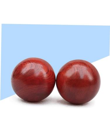 Hoement 2 Pieces Rosewood Hand Massage Ball - Classic 5cm Red Roller for Relaxation & Therapy - Buy Online on GoSupps.com
