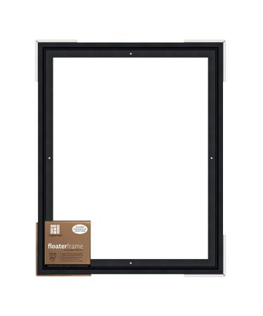 Ampersand Floaterframe for Wood Panels, 1.5 Inch Depth, Bold, 16X20 Inch, Black (FBOLD151620B)