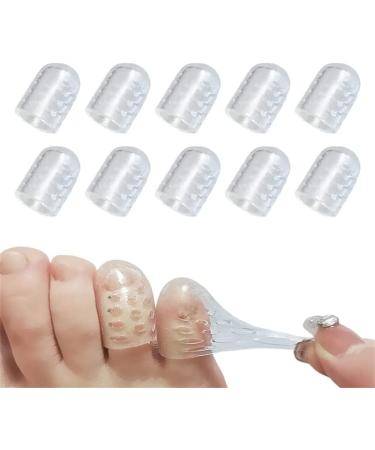 2023 Silicone Anti-Friction Toe Protectors Silicone Breathable Toe Covers Clear Silicone Breathable Toe Covers Clear Pinky Toe Corrector Women (10Pcs)