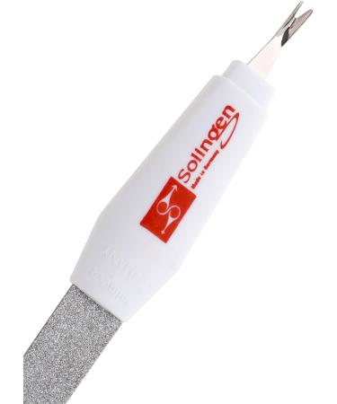 Solingen Professional Nail File & Cuticle Trimmer | 2 in 1 Manicure & Pedicure Tool | Sapphire Files for Hand & Foot Care - Buy Online on GoSupps.com