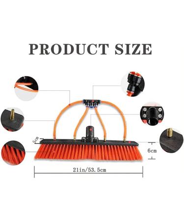 Window Cleaning Pole Water Fed Extendable Brush for Indoor/Outdoor High Window Extension Cleaning Pole Window Washing Equipment/10.8M/35Ft 55cm Brush Head 11M/36FT - Buy Online on GoSupps.com